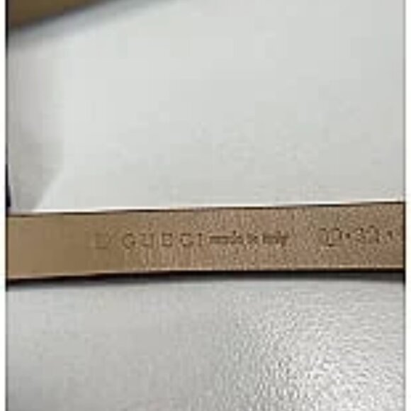 *GUCCI Beige Tan Thin Leather Belt GG Logo Buckle main image 12